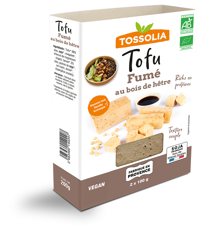 Tofu fumé au bois de hêtre