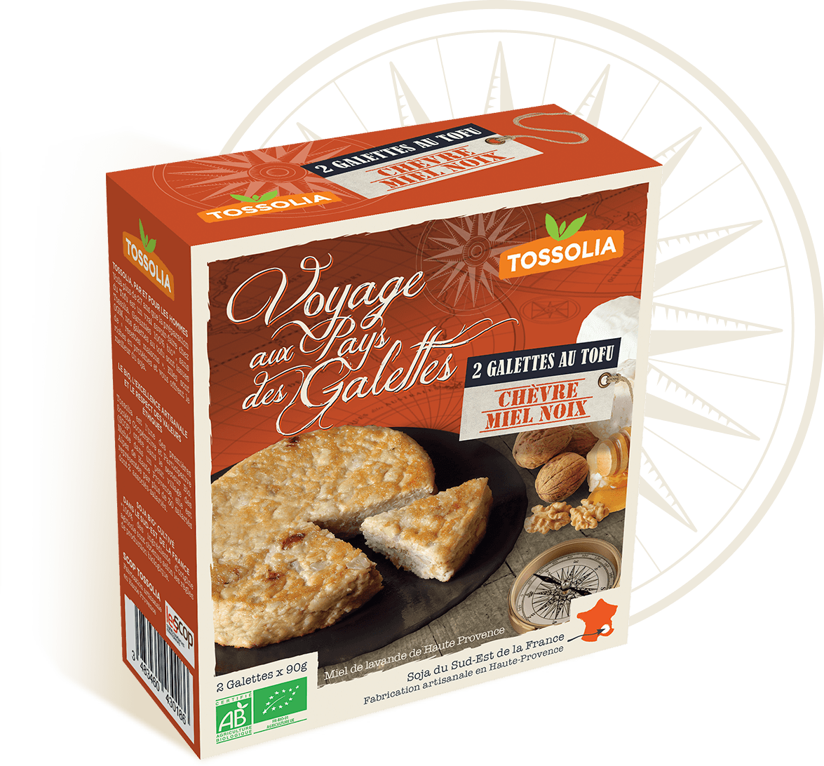 Galettes au tofu chèvre miel noix Galettes au tofu chèvre miel noix