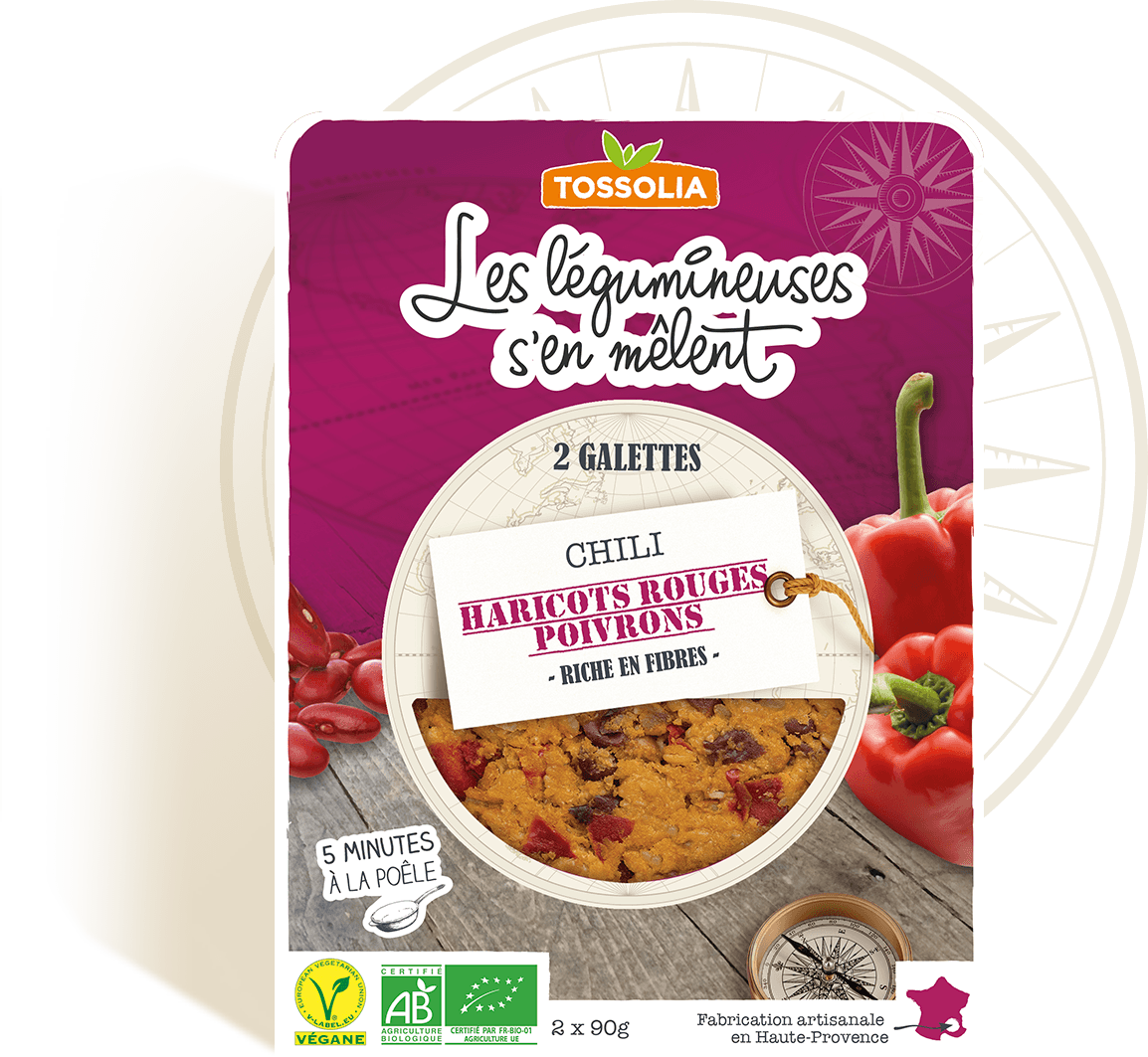 Galettes chili, haricots rouges, poivrons Galettes chili, haricots rouges, poivrons