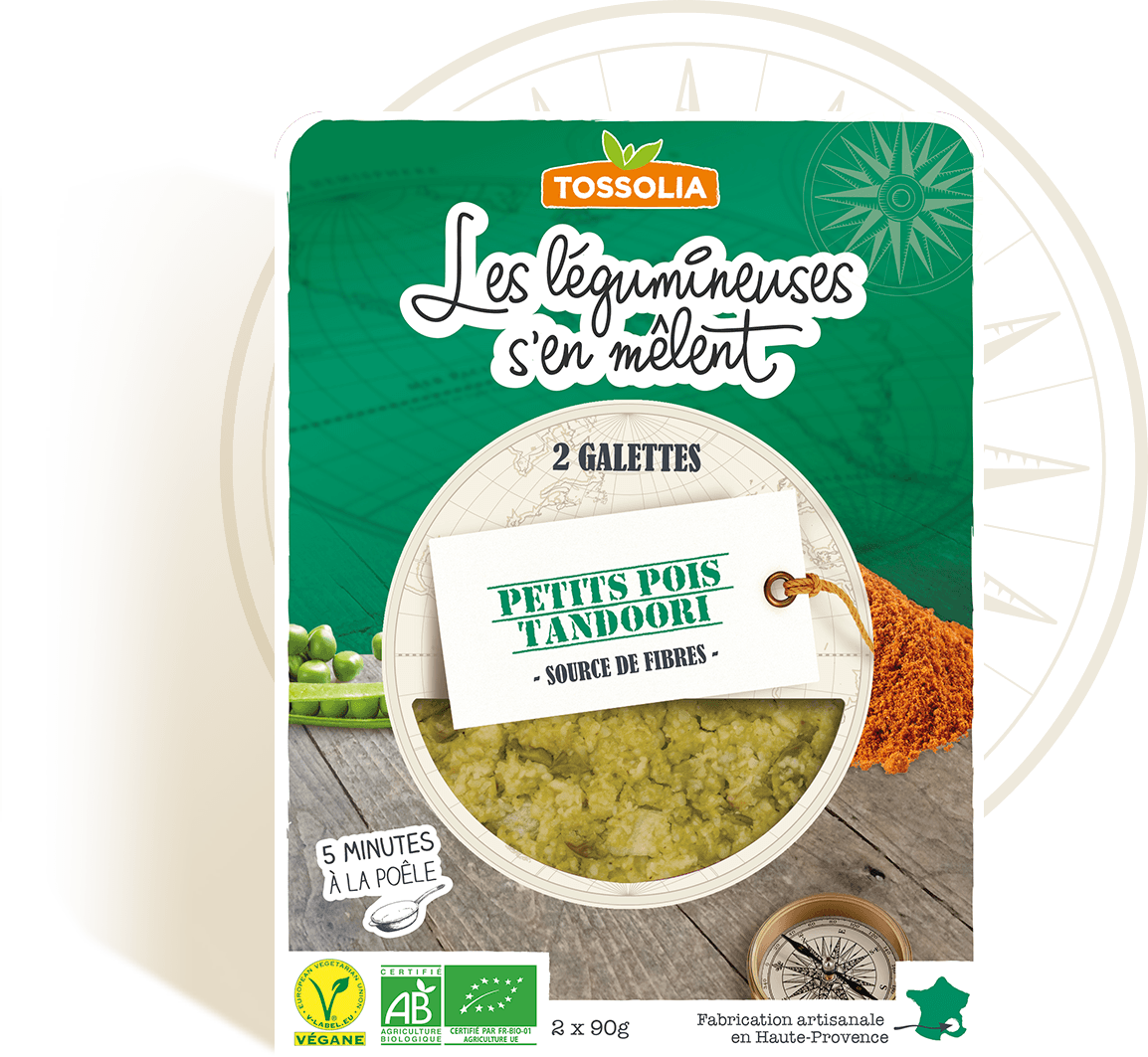 Galettes petits pois tandoori Galettes petits pois tandoori