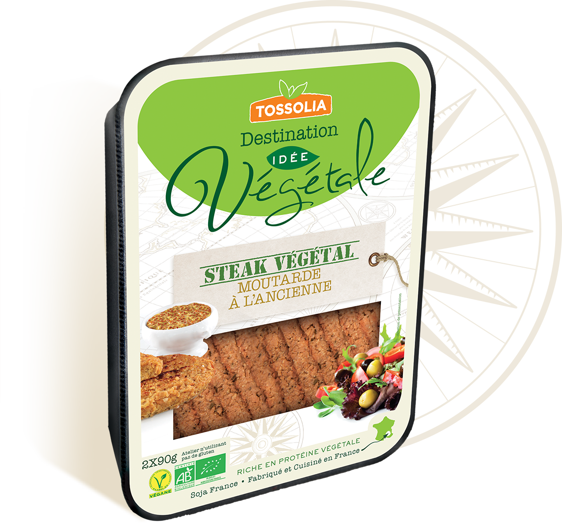 Steak végétal moutarde à l'ancienne Steak végétal moutarde à l'ancienne