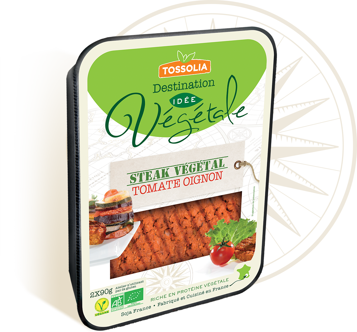 Steak végétal tomate oignon Steak végétal tomate oignon
