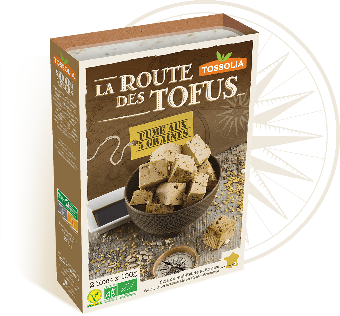Tofu fumé au 5 graines Tofu fumé au 5 graines