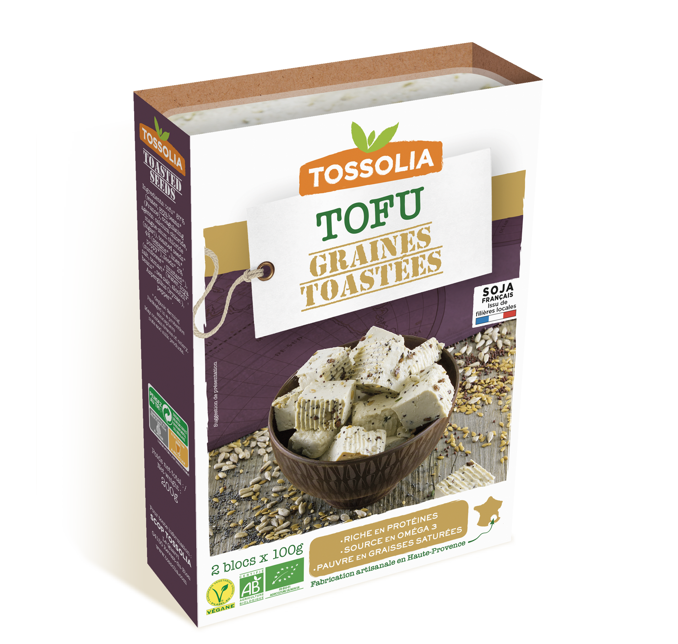 Tofu graines toastées Tofu graines toastées