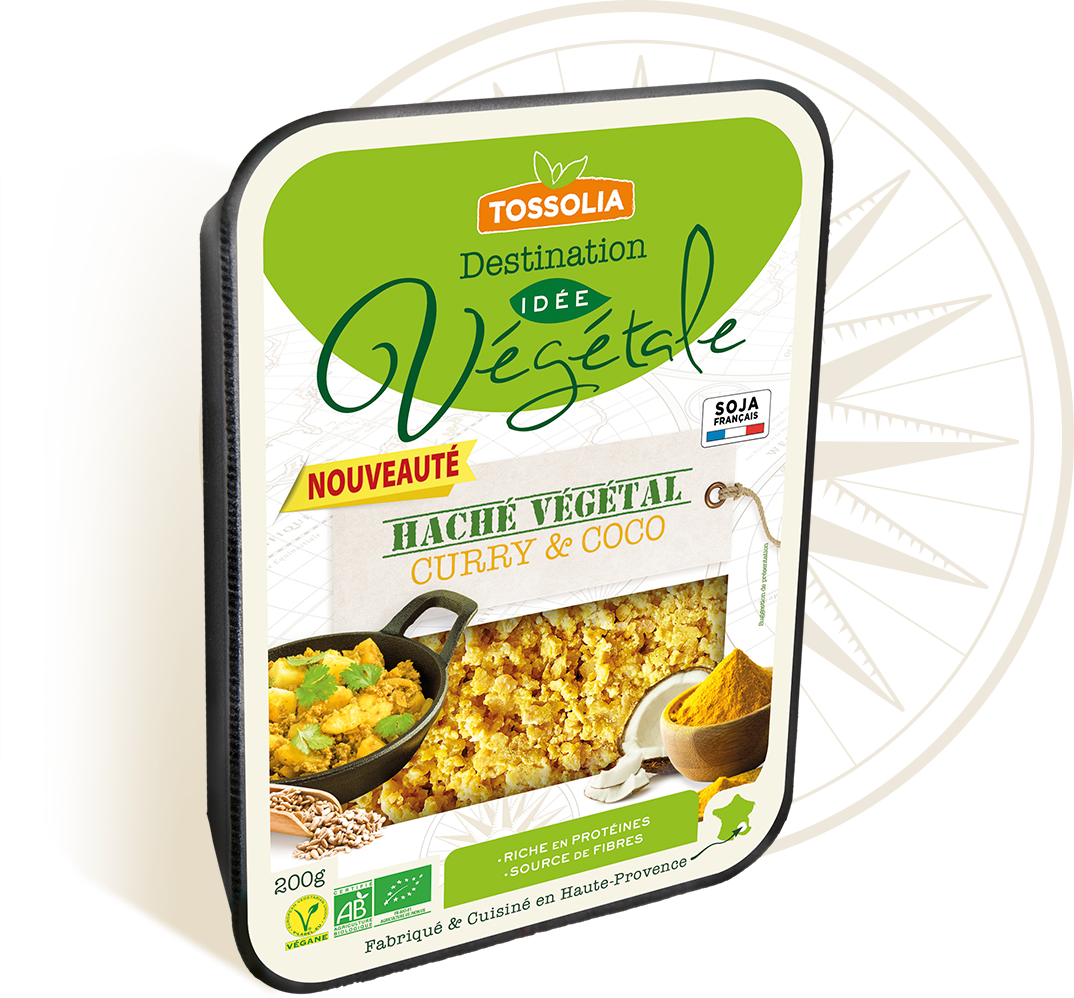 Haché végétal curry & coco Haché végétal curry & coco