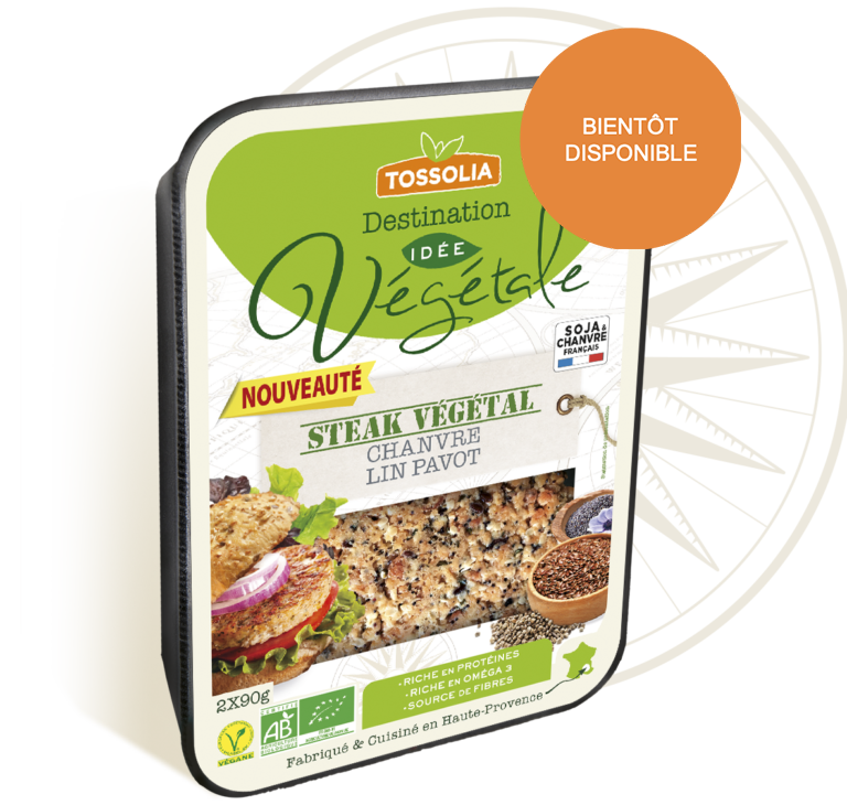 Steak végétal chanvre lin pavot Steak végétal chanvre lin pavot