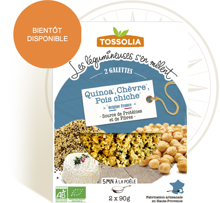 Galettes quinoa chèvre pois chiche Galettes quinoa chèvre pois chiche