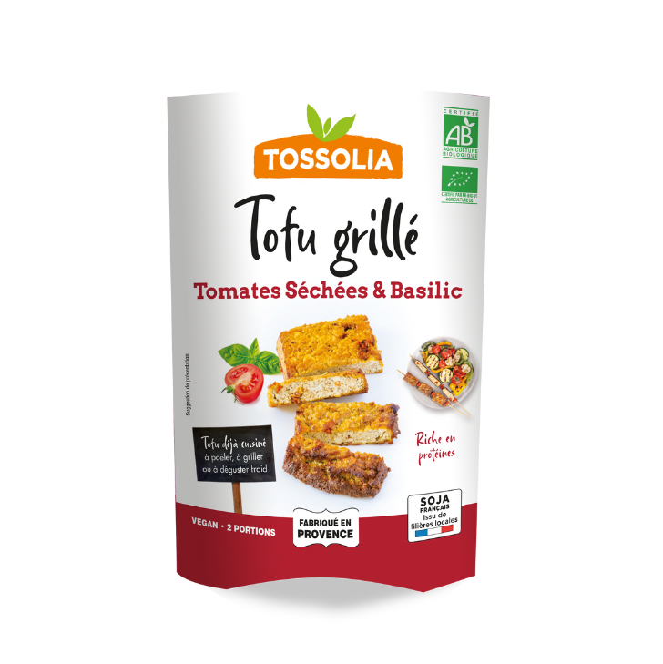Tofu Grillé tomates séchées & basilic Tofu Grillé tomates séchées & basilic