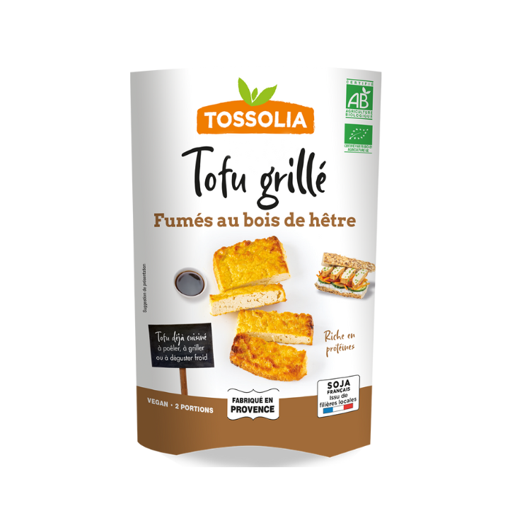 Tofu Grillé fumés au bois de hêtre Tofu Grillé fumés au bois de hêtre