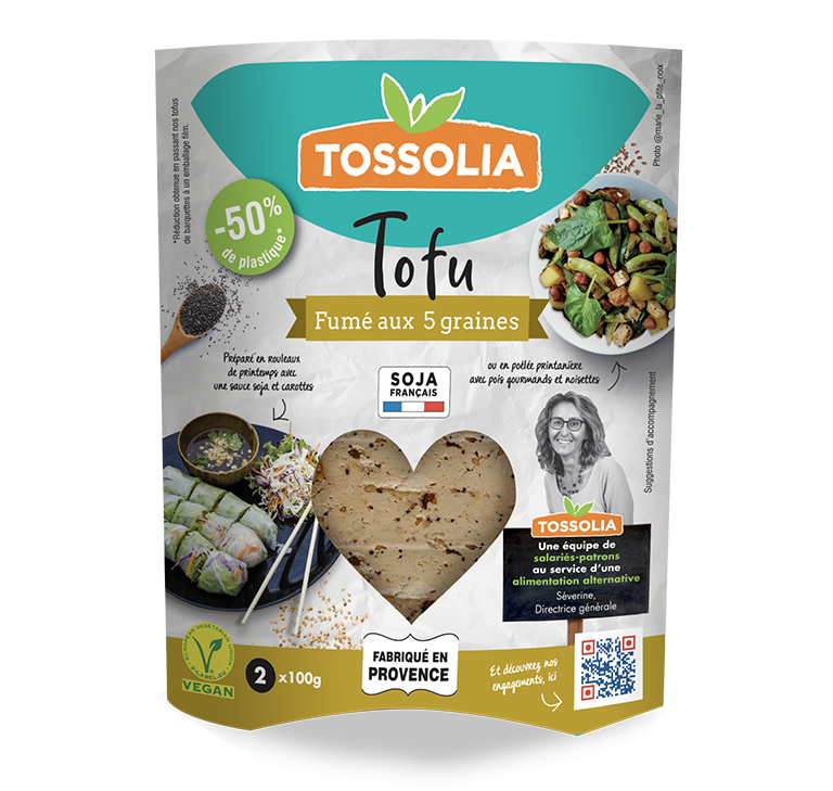 Tofu fumé au 5 graines Tofu fumé au 5 graines