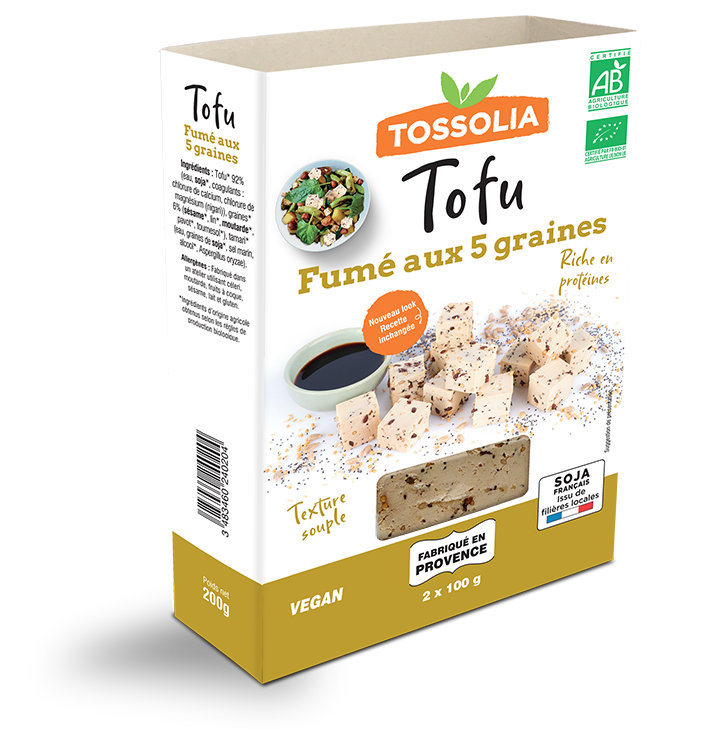 Tofu fumé au 5 graines