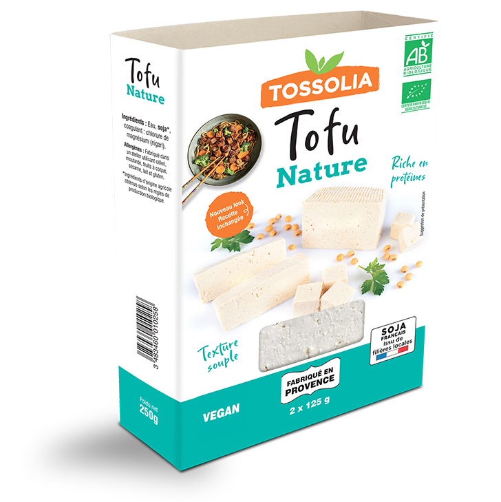 Tofu Blanc Cru Extra-ferme Biologique Fait Avec Des Graines De Soya