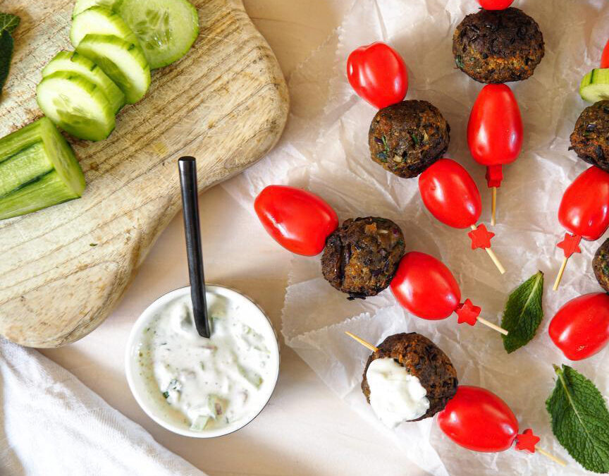 Boulettes végétales sauce raïta