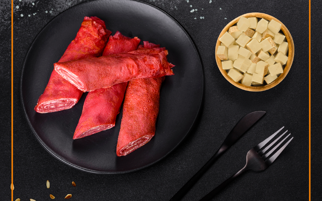 Crêpes salées au tofu fumé