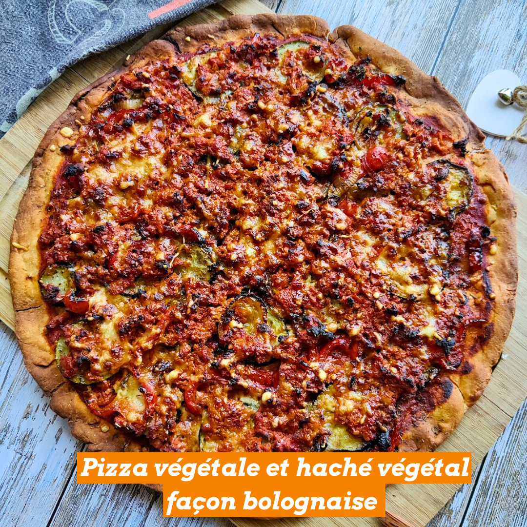 Pizza Végétale & haché façon bolognaise