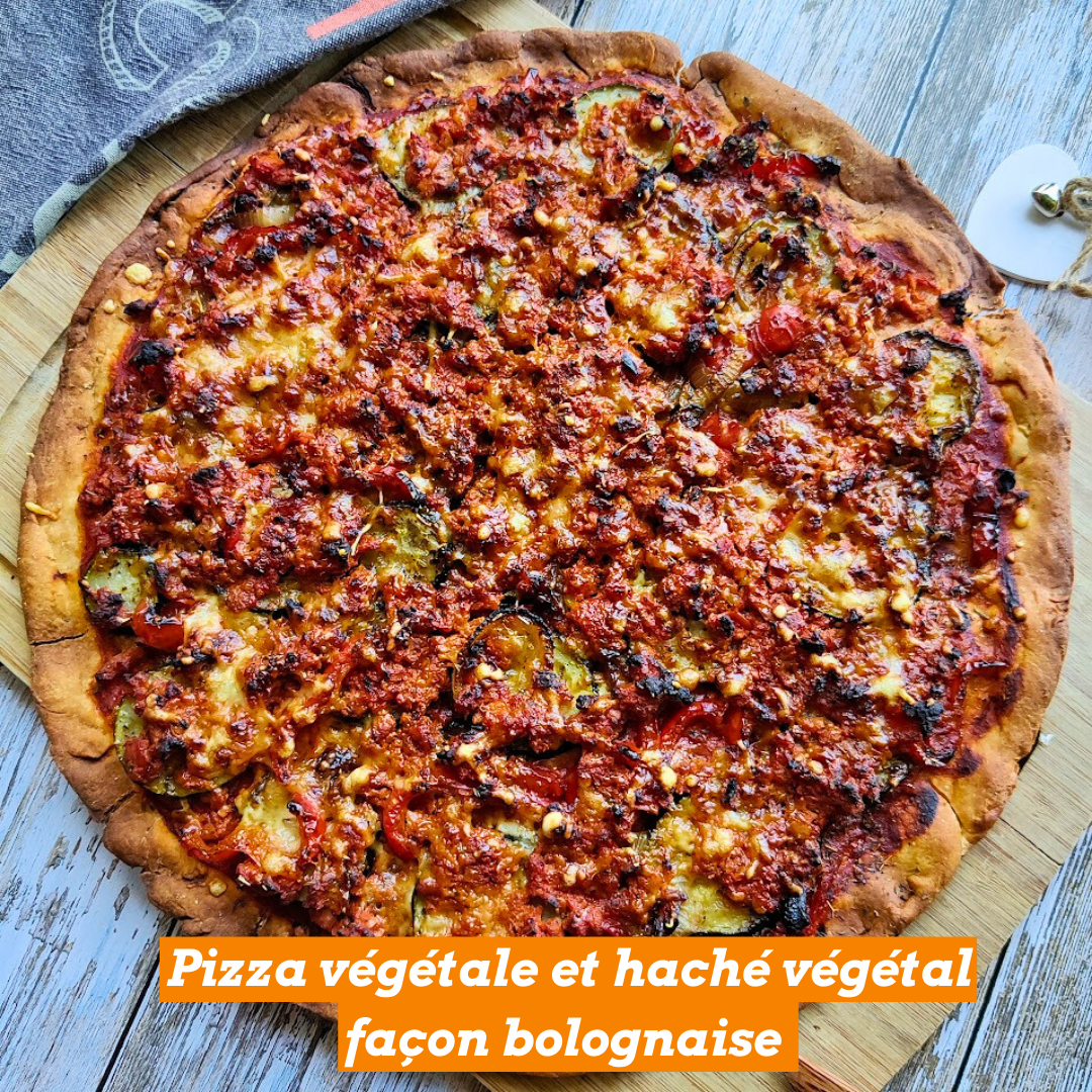 Pizza végétale haché bolognaise