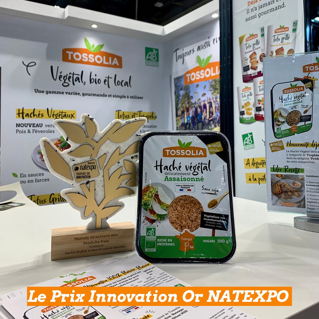 Trophée Natexpo 2023 Haché végétal pois & févéroles 