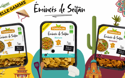 Nouvelle gamme Tossolia : découvrez nos Émincés de Seitan bio, rapides, savoureux et riches en protéines