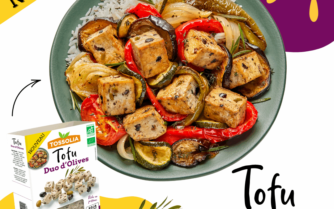 Nouveau chez Tossolia : découvrez notre tofu bio Duo d’Olives