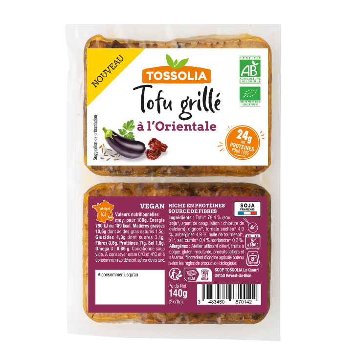 Tofu grillé à l'Orientale